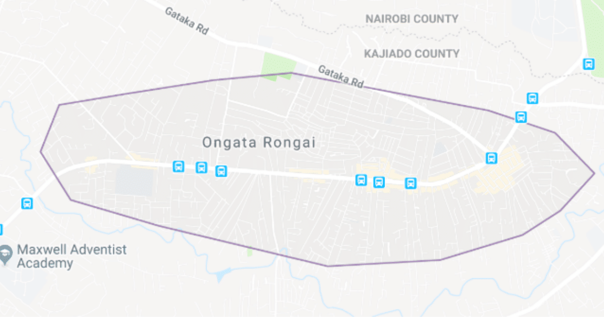 ongata rongai map