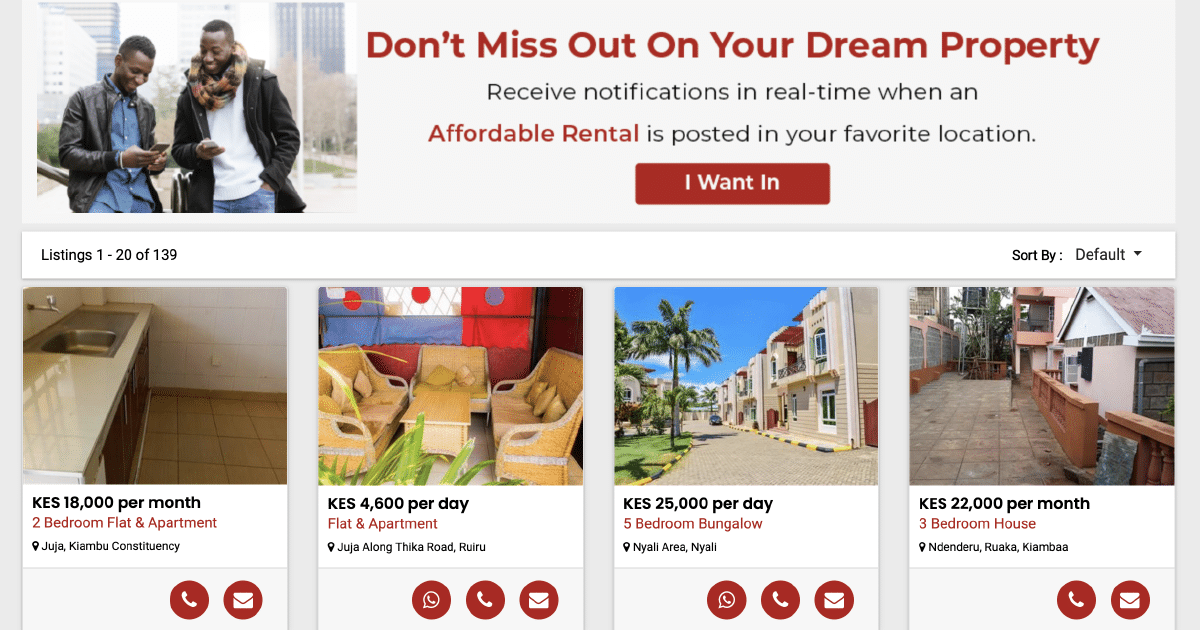 affordable rentals page