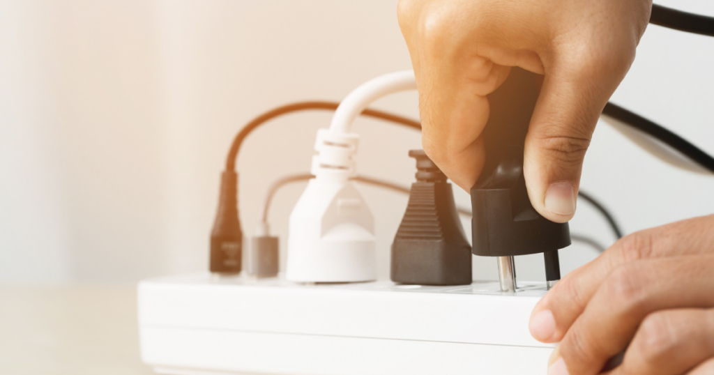 Unplugging appliances will help conserve the environment as well as lower bills