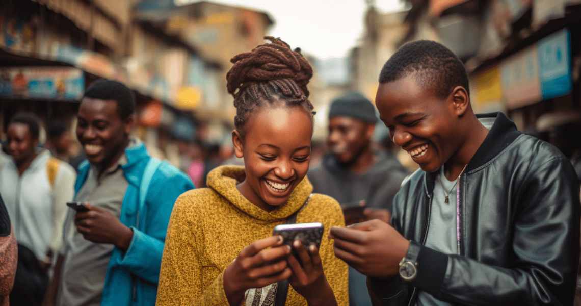 Kenyans using the TikTok App.