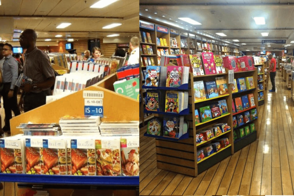 The inside of the MV Logos Hope, the largest floating library in the world