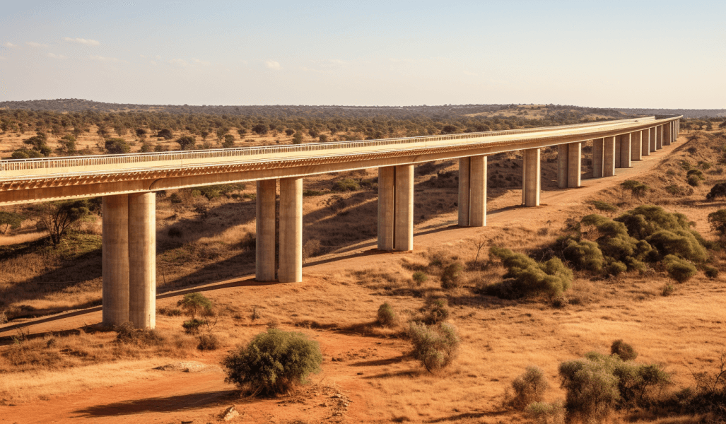 The third longest bridge in Kenya - Athi River Super Bridge