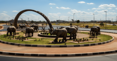 Elephants removed from Makupa Roundabout, Mombasa's largest roundabout