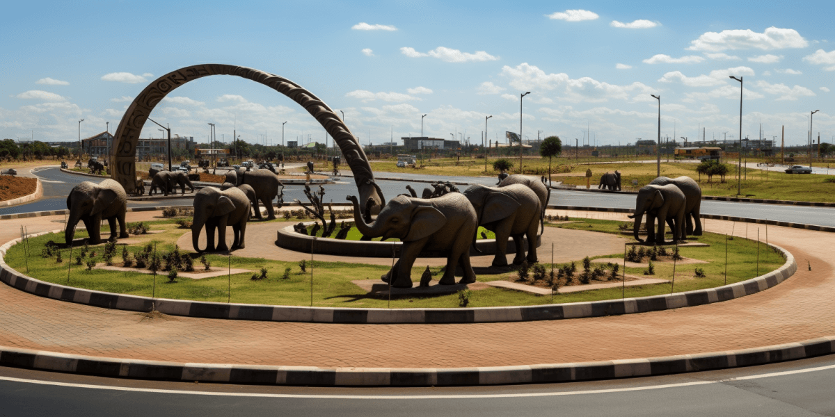 Elephants removed from Makupa Roundabout, Mombasa's largest roundabout