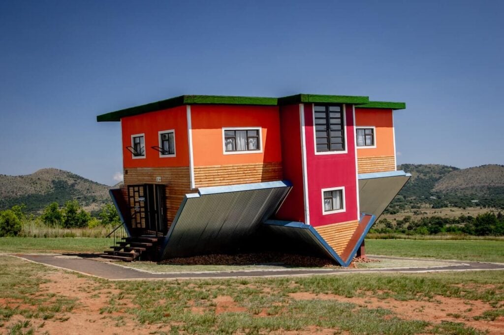 Upside down house in South Africa