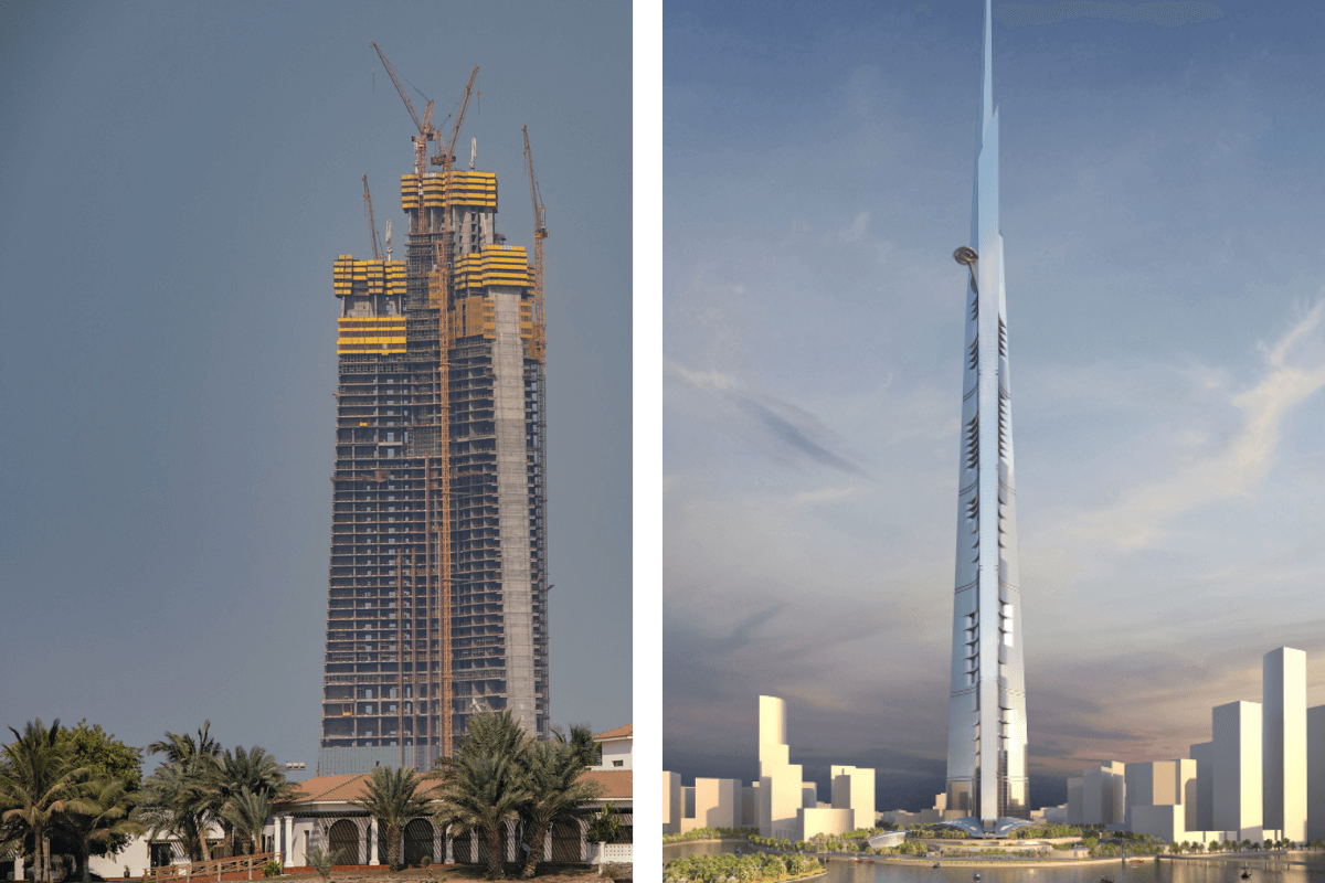 The Tallest Building in The World - Jeddah Towers - Construction Resumes