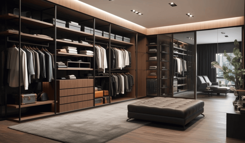 Walk in closet in Kenya