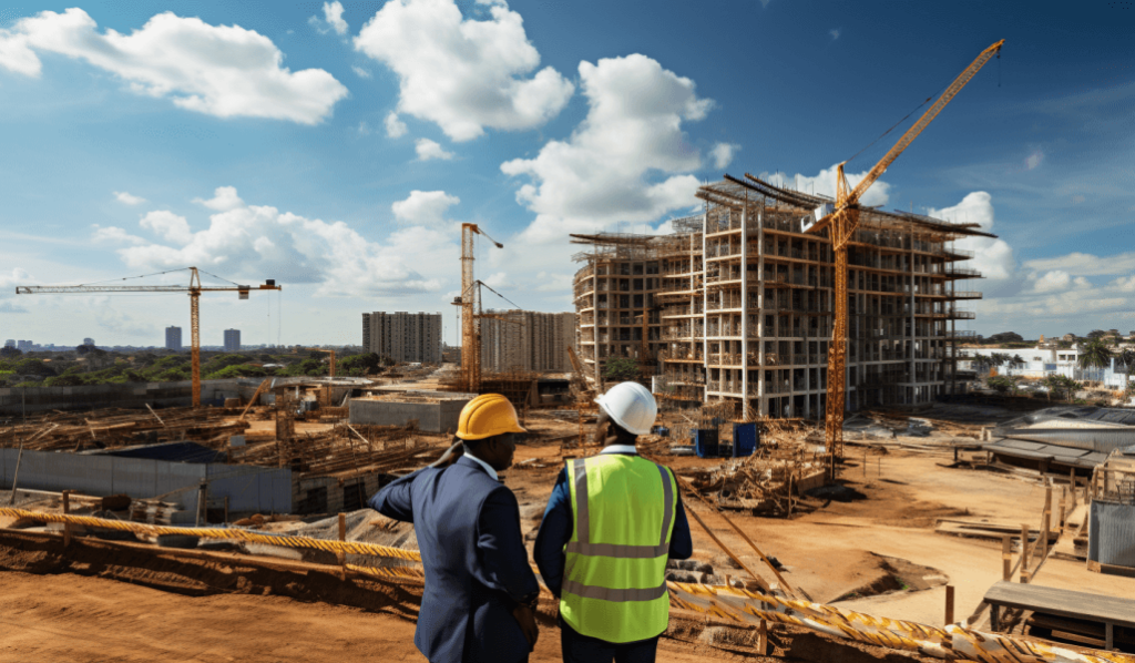 Real estate professionals in Kenya on a development project 
