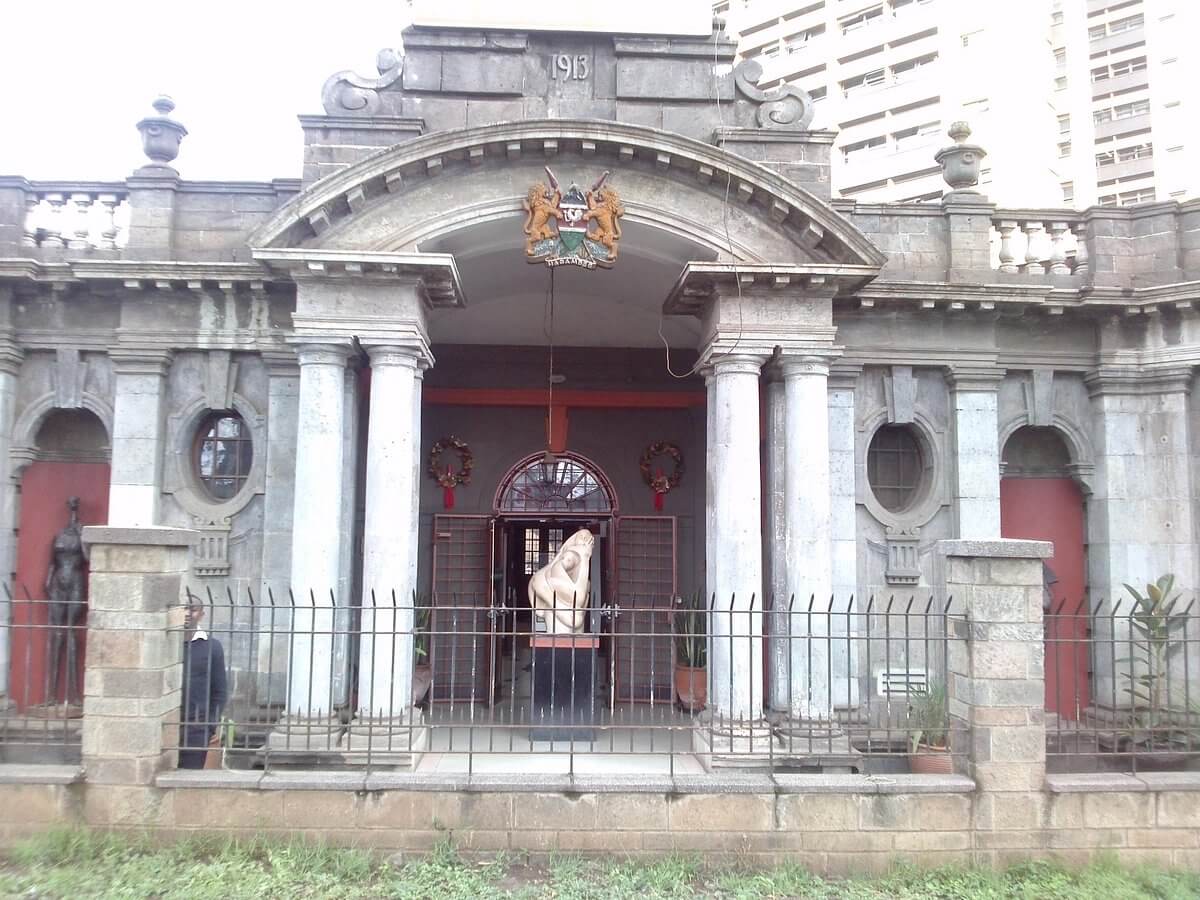 The Nairobi Gallery in Kenya, next to Nyayo house